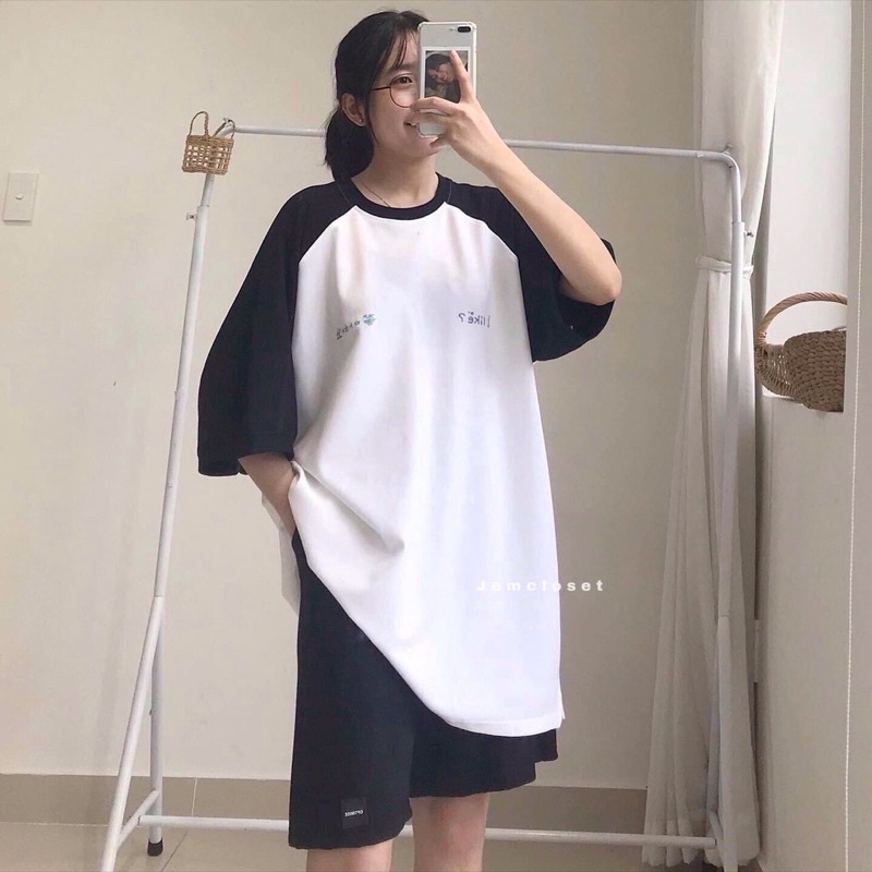 {Ảnh Thật} sét bộ đồ áo quần mặc nhà RAPLANG áo phông tay lỡ rộng tay phối basic kèm quần short đùi thể thao