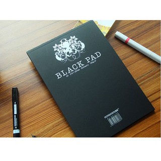 Sổ Ký Họa Sketchbook Giấy Đen A4 Potentate 120gsm - 021108