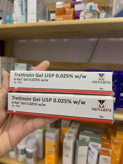 Tretinoin tretinol Ấn Độ gel ngăn ngừa và giảm mụn nám tàn nhang Usp A ret 0,025 0,05 0,1 %