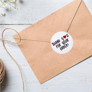 tem nhãn thank you for your oder 2.5cm