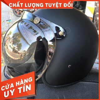 [Hàng Loại A]  Kính bubble gắn mũ 3/4 ( Sản phẩm không bao kèm mũ )