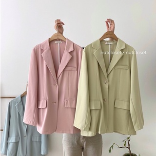 Áo blazer 2 cúc dọc 3 túi (1002) _ A0500