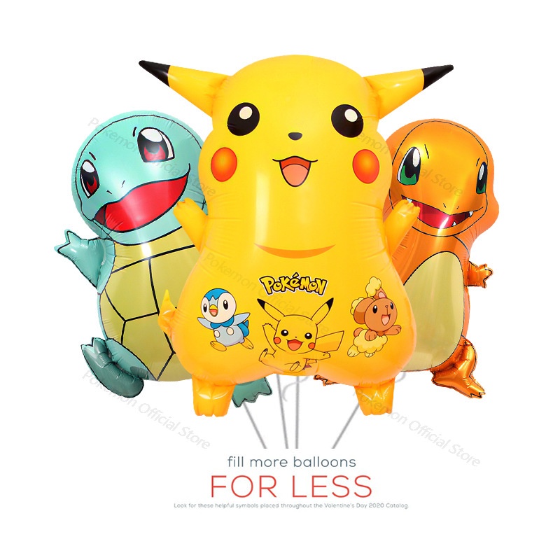 Bong Bóng Nhôm Hình Pikachu Dễ Thương Dùng Trang Trí Tiệc Sinh Nhật