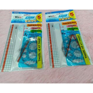 Thước bộ đa năng WINQ No.160, 5cây/túi