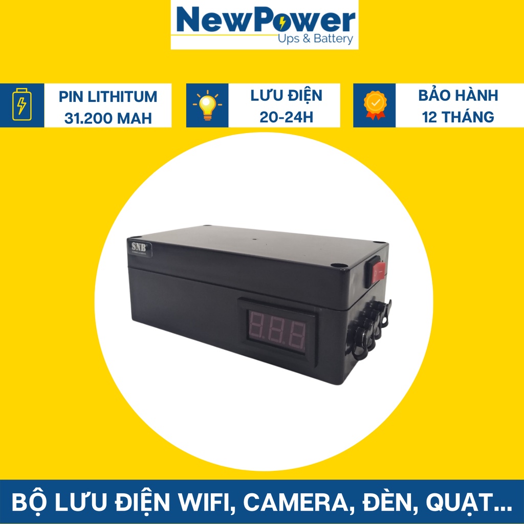 Nguồn dự phòng 12V cho camera, wifi..,bộ lưu điện gia đình, mới 100%,BH 12th