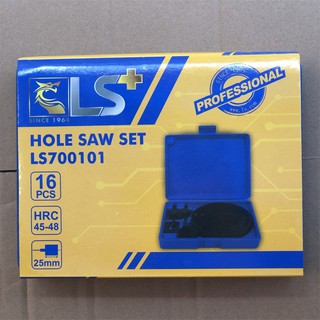 Bộ dụng cụ khoét lỗ gỗ và thạch cao 16 chi tiết ls700101