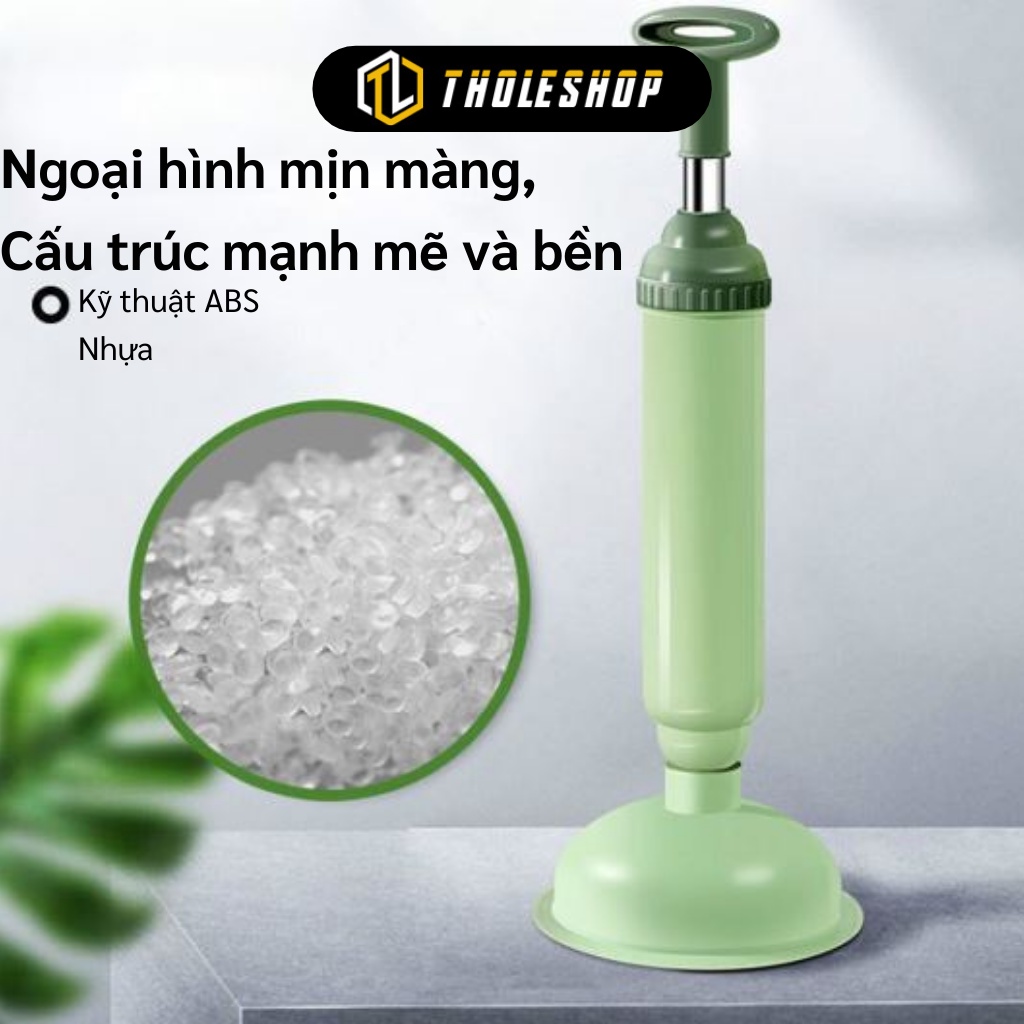 Dụng Cụ Thông Tắc Bồn Cầu - Bơm Thụt Thông Tắc Bồn Rửa Mặt - Cây Vệ Sinh Cống Áp Lực Cao 1045