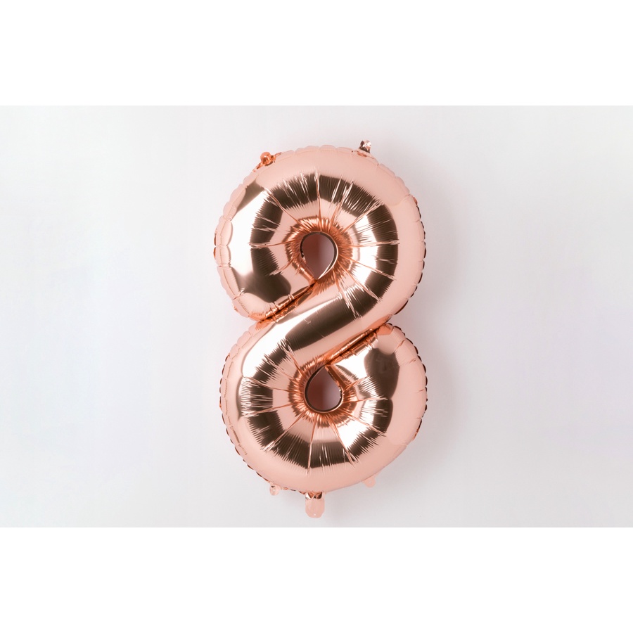 Bong Bóng Số 8 ARTBOX Hàn Quốc Giấy Bạc Màu Vàng Hồng Dễ Thương (Lớn)