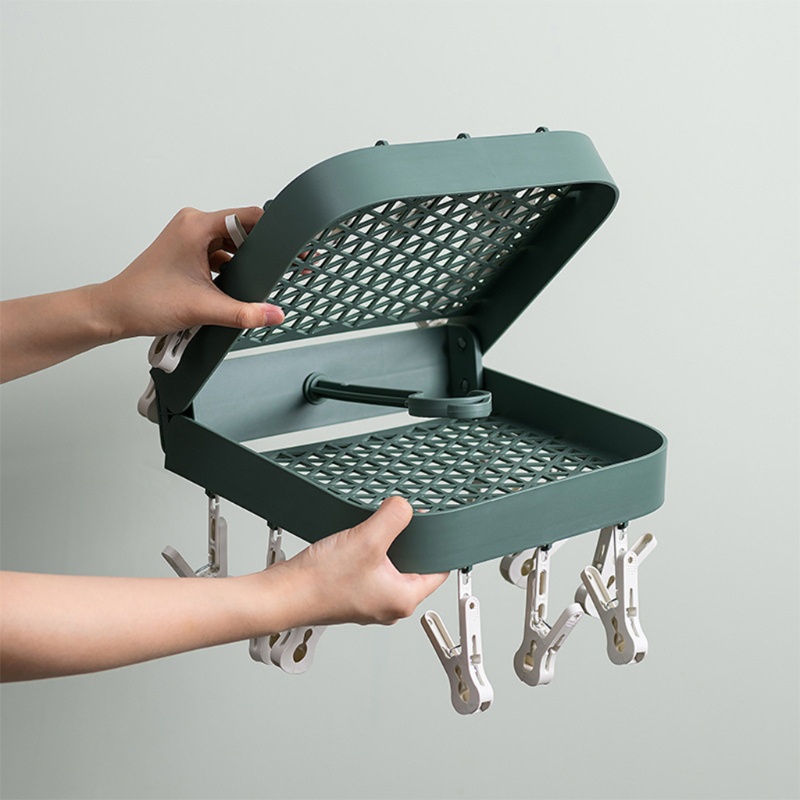 Giá Đỡ 18 Kẹp Phơi Đồ Lót Tiện Lợi