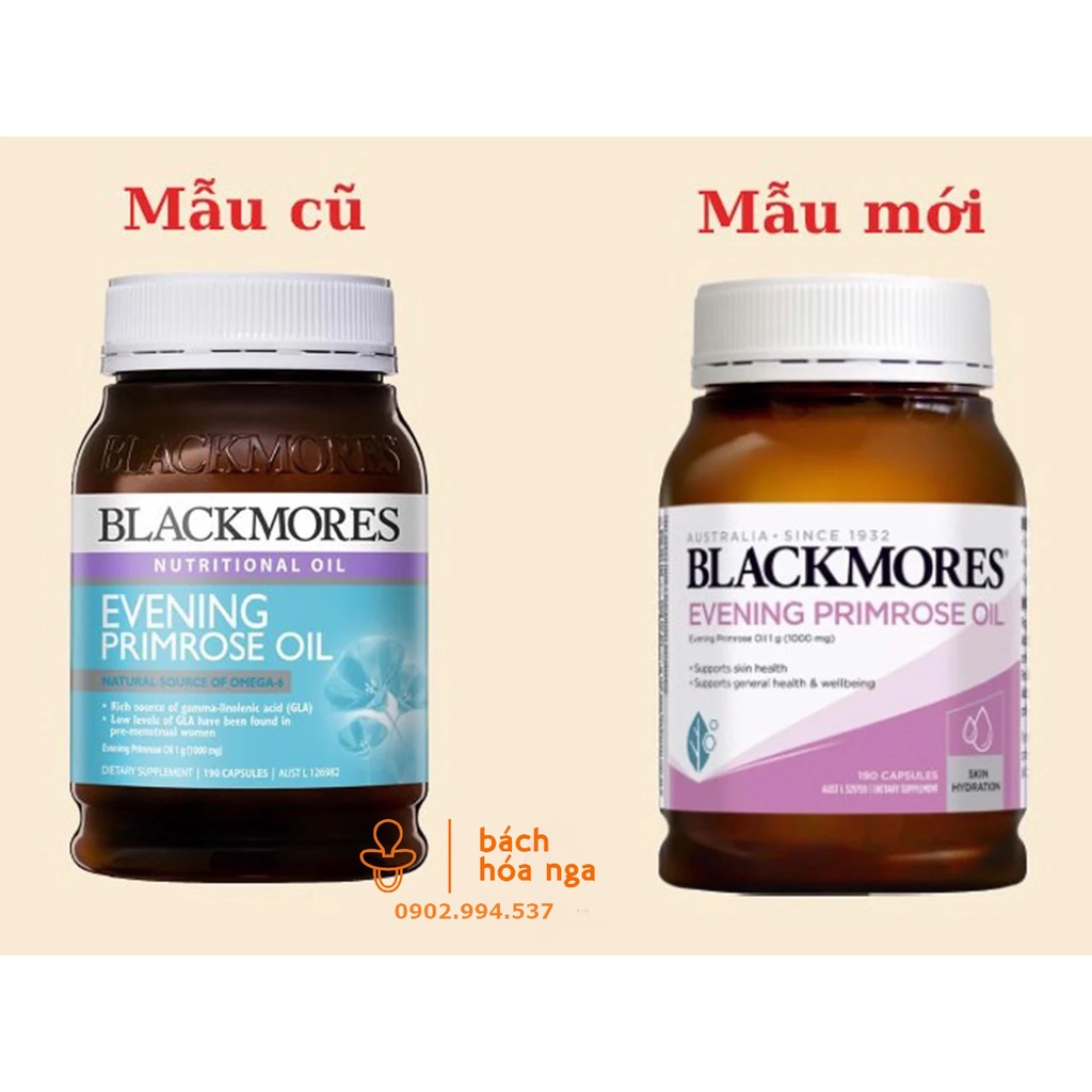 Viên Uống Blackmores Hoa Anh Thảo Úc Hỗ Trợ Đẹp Da, Cân Bằng Nội Tiết Tố 190 viên