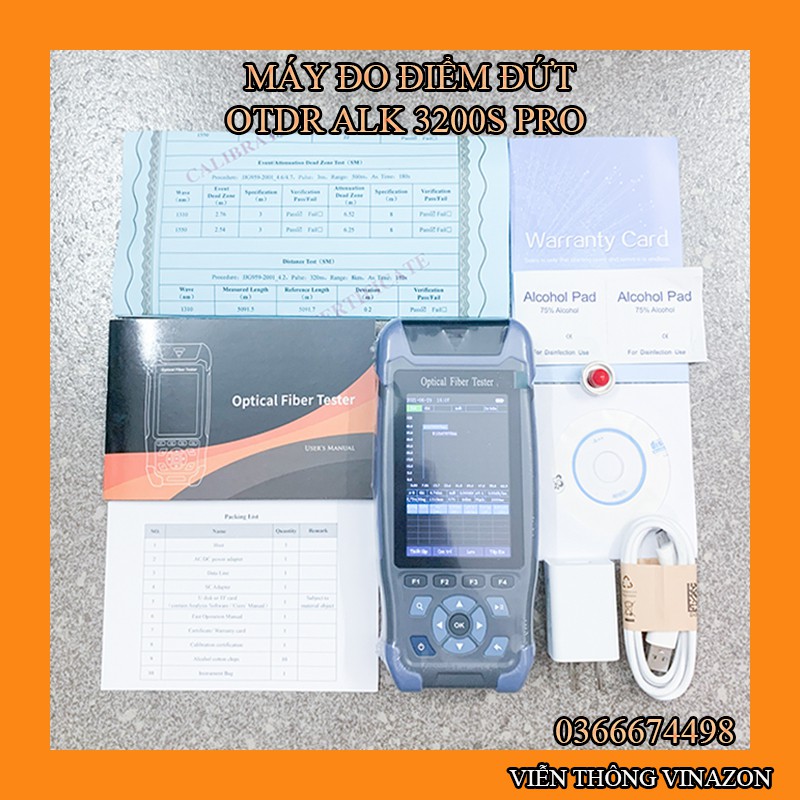Máy đo OTDR ELOIK ALK3200s PRO máy đo điểm suy hao điểm đứt cáp quang