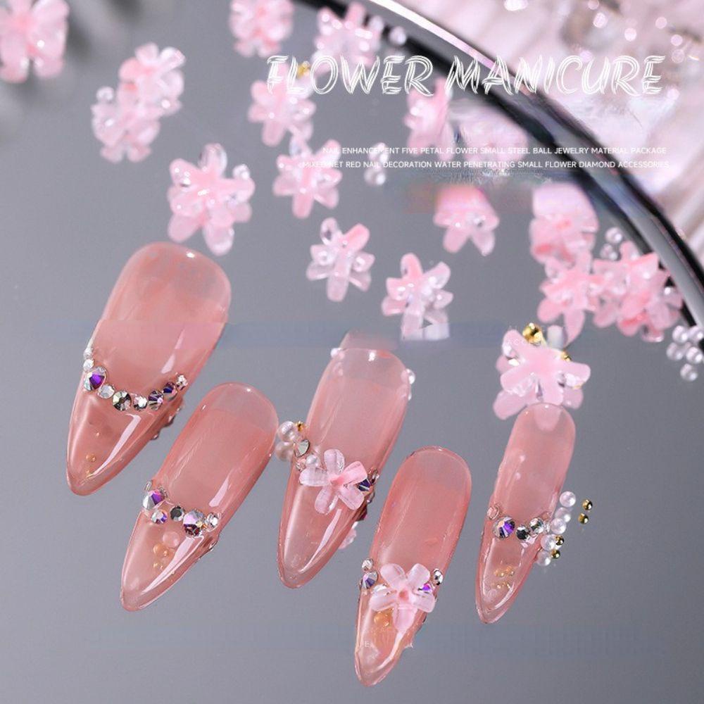 Phụ Kiện Hoa 3D Trang Trí Móng Tay Nghệ Thuật Charms