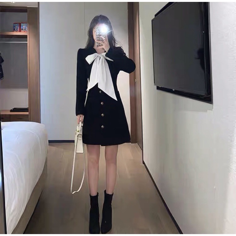 [SIEU CHECKCHI] VÁY DÁNG XÒE, TAY ÁO DÀI, CỔ ÁO THẮT NƠ, CÓ KHÓA ÁO CỰC PHONG CÁCH ĐỂ ĐI TIỆC (TL5) | BigBuy360 - bigbuy360.vn