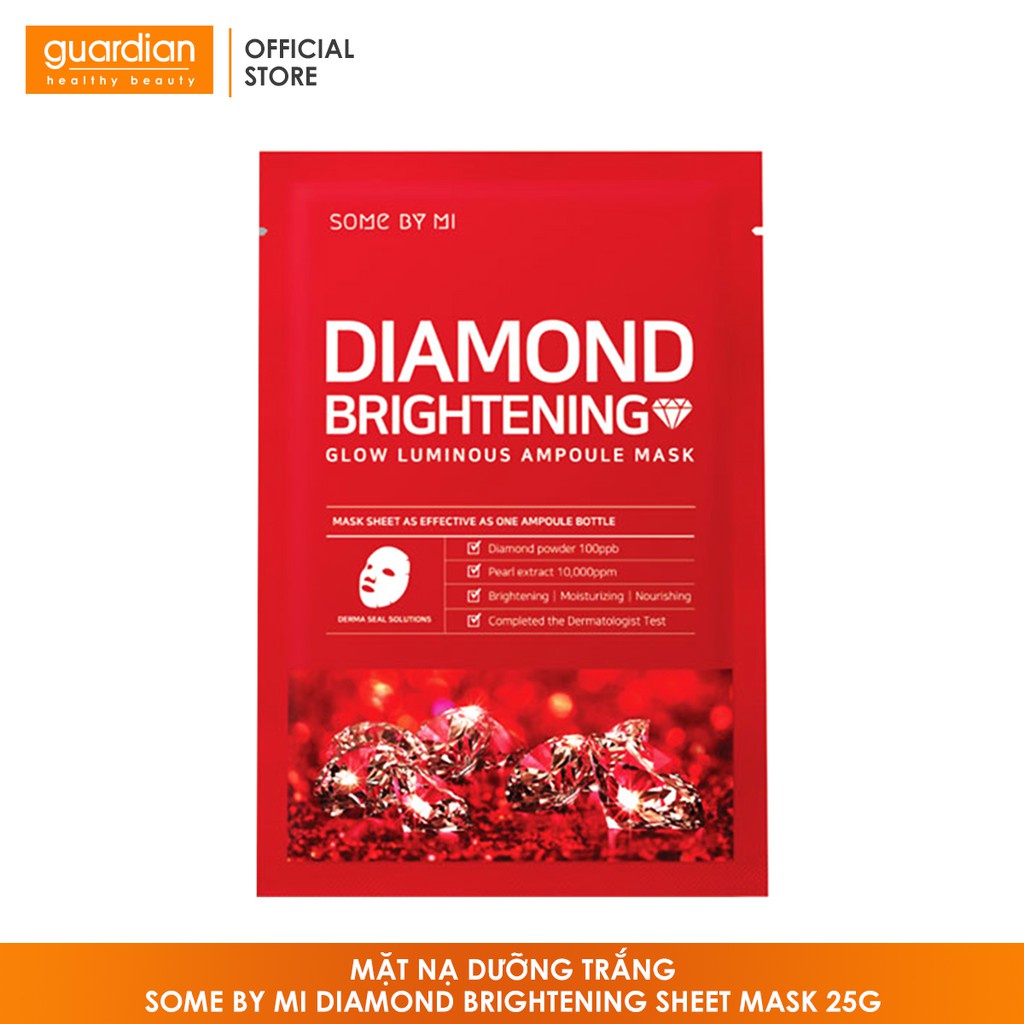 Mặt Nạ Giúp Dưỡng Sáng Diamond Brightening Sheet Mask Some By Mi 25Gr