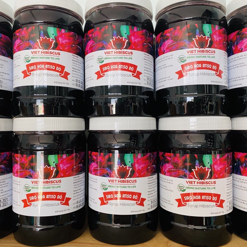 [Hủ 1kg2] Siro Atiso đỏ kèm đài hoa giòn giòn cực đã | BigBuy360 - bigbuy360.vn