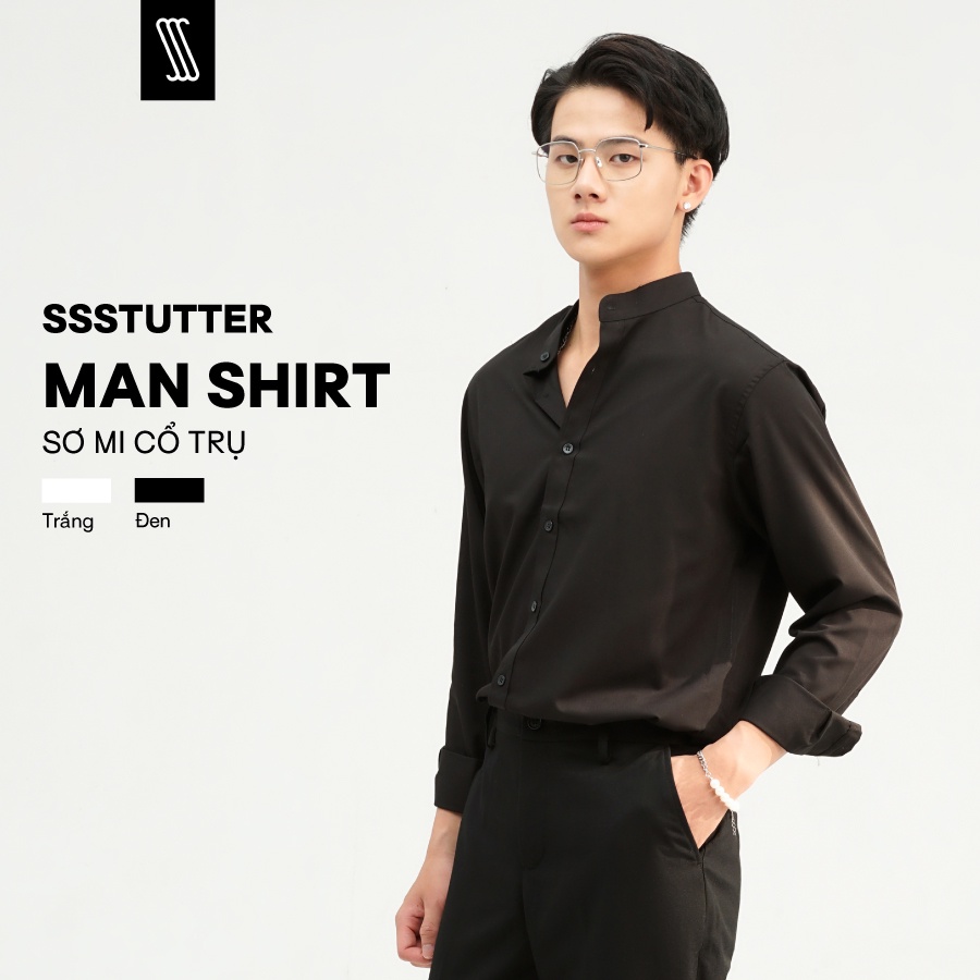 Áo Sơ mi dài tay nam SSSTUTTER bamboo 2 màu linh hoạt chống nhăn xù bai màu thoáng mát