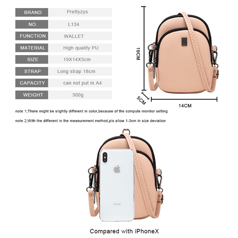 Túi đeo vai đựng điện thoại thiết kế nhỏ gọn dành cho nữ