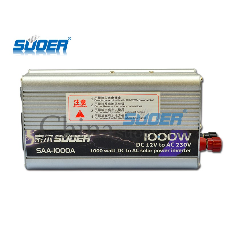 Inverter chuyển điện từ 12v lên 220v 1000w SAA-1000A