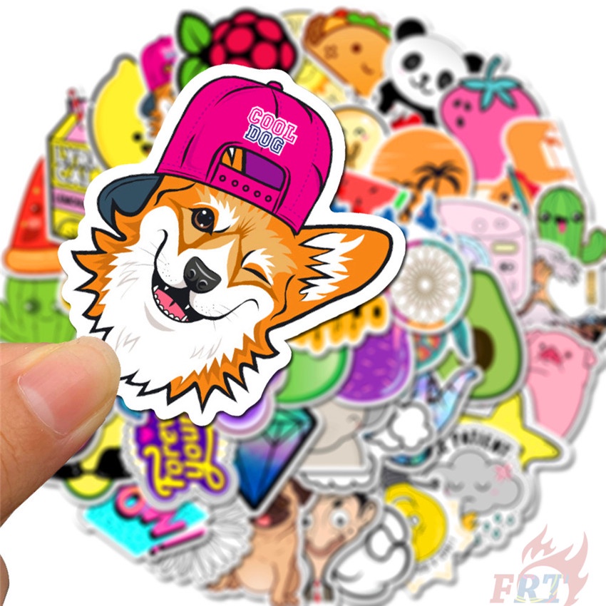 ❉ Funny Leisure Time Series 03 Stickers ❉ 50Pcs/Set Mixed DIY Fashion Waterproof Luggage Laptop Skateboard Doodle Stickers