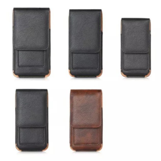 Túi da đeo thắt lưng dạng đứng đựng điện thoại kích thước 4.7 5.1 5.5 6.3" đa dụng