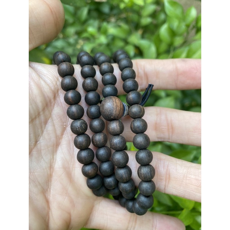 Vòng Đeo Tay Hạt Gỗ Mun Vòng Tay 108 Hạt Phật Tây Tạng