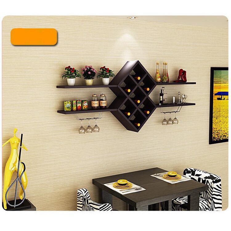 Kệ rượu treo tường thông minh hiện đại phòng khách/phòng bếp GP26