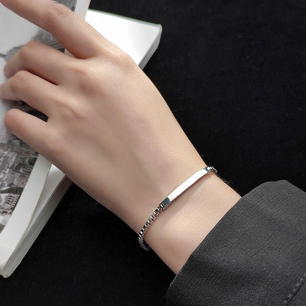 USNOW Vòng Tay Đính Đá Chữ Nhật Có Thể Điều Chỉnh Kích Thước