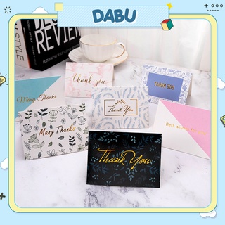 Thiệp cảm ơn quà tặng thank you cao cấp DABU nhiều mẫu mã đa dạng