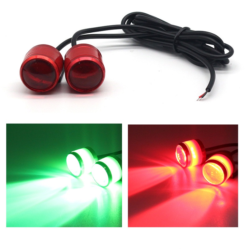 Mới Đèn LED Tín Hiệu Hai Trong Một Ánh Sáng Nhấp Nháy Mắt Đại Bàng Có Giá Đỡ Cho Xe Máy WISP