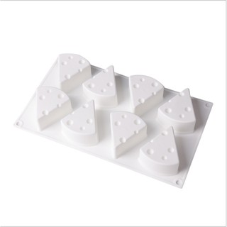 Khuôn silicon hình phô mai 3D là thạch rau câu/pudding cho bé