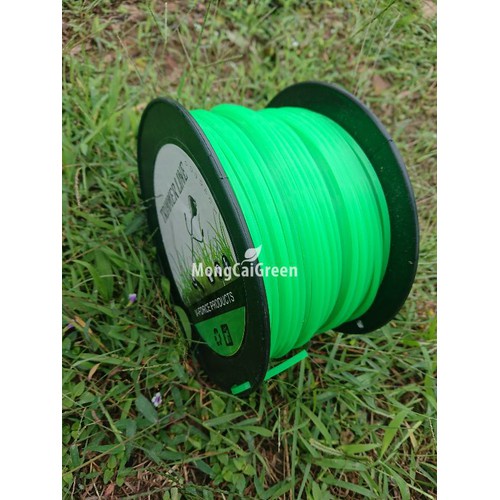 Dây Cước cắt cỏ Vuông màu xanh lá 3.0mm hoặc 3.5mm - cuộn dây 100m - loại tốt