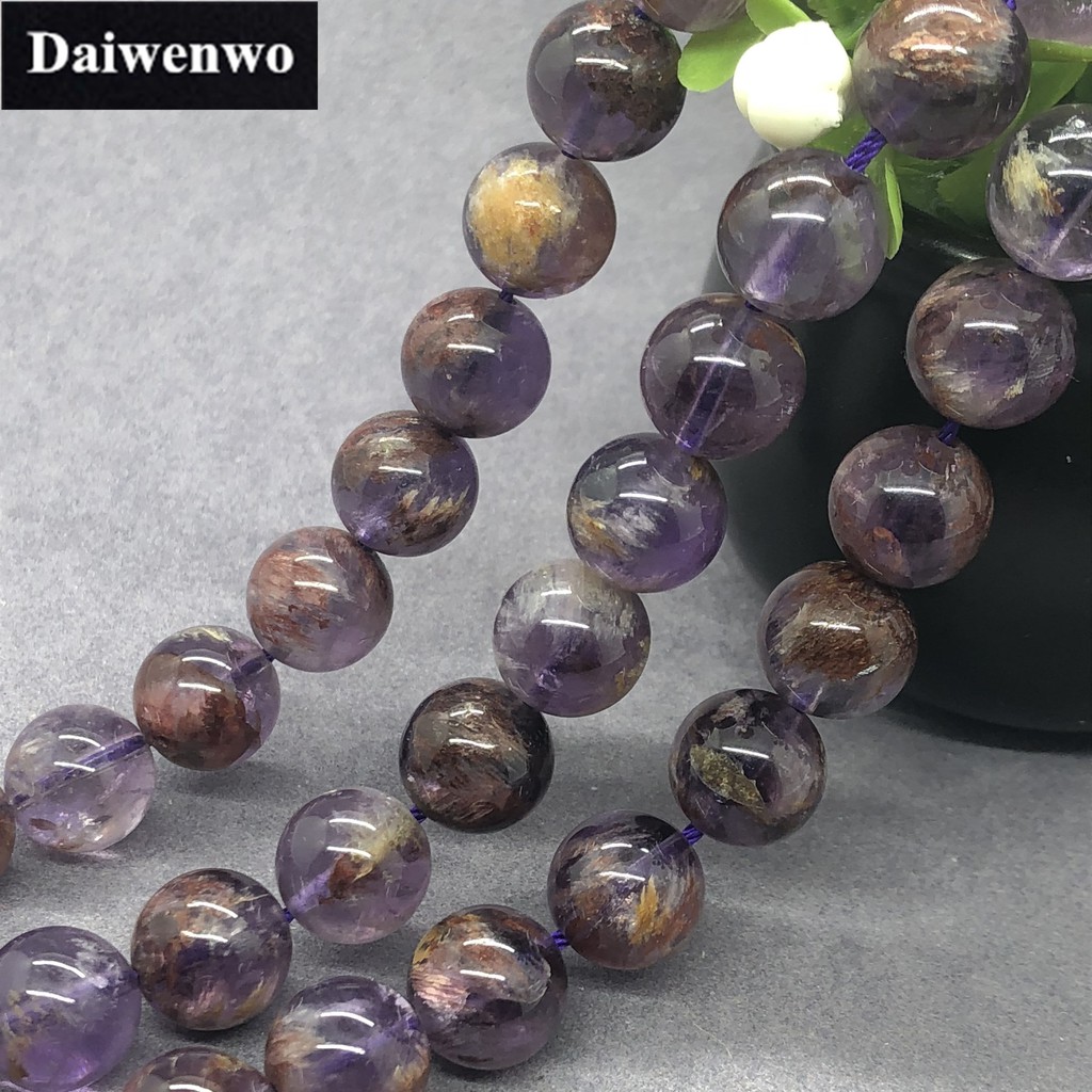 Chuỗi Hạt Đá Thạch Anh Tím Tự Nhiên 6-14mm