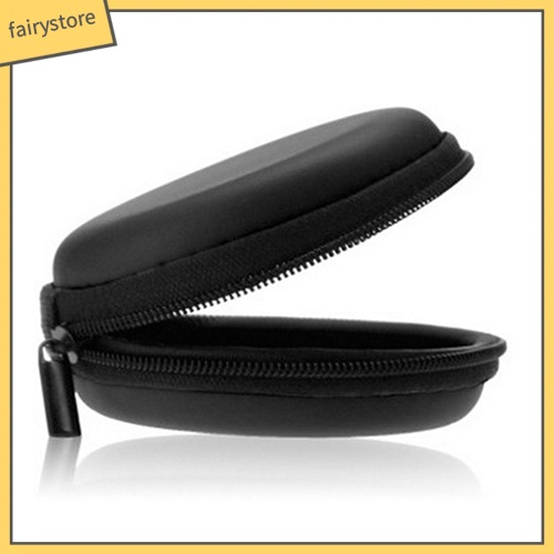 Túi cao su đựng tai nghe hình tròn có khóa kéo