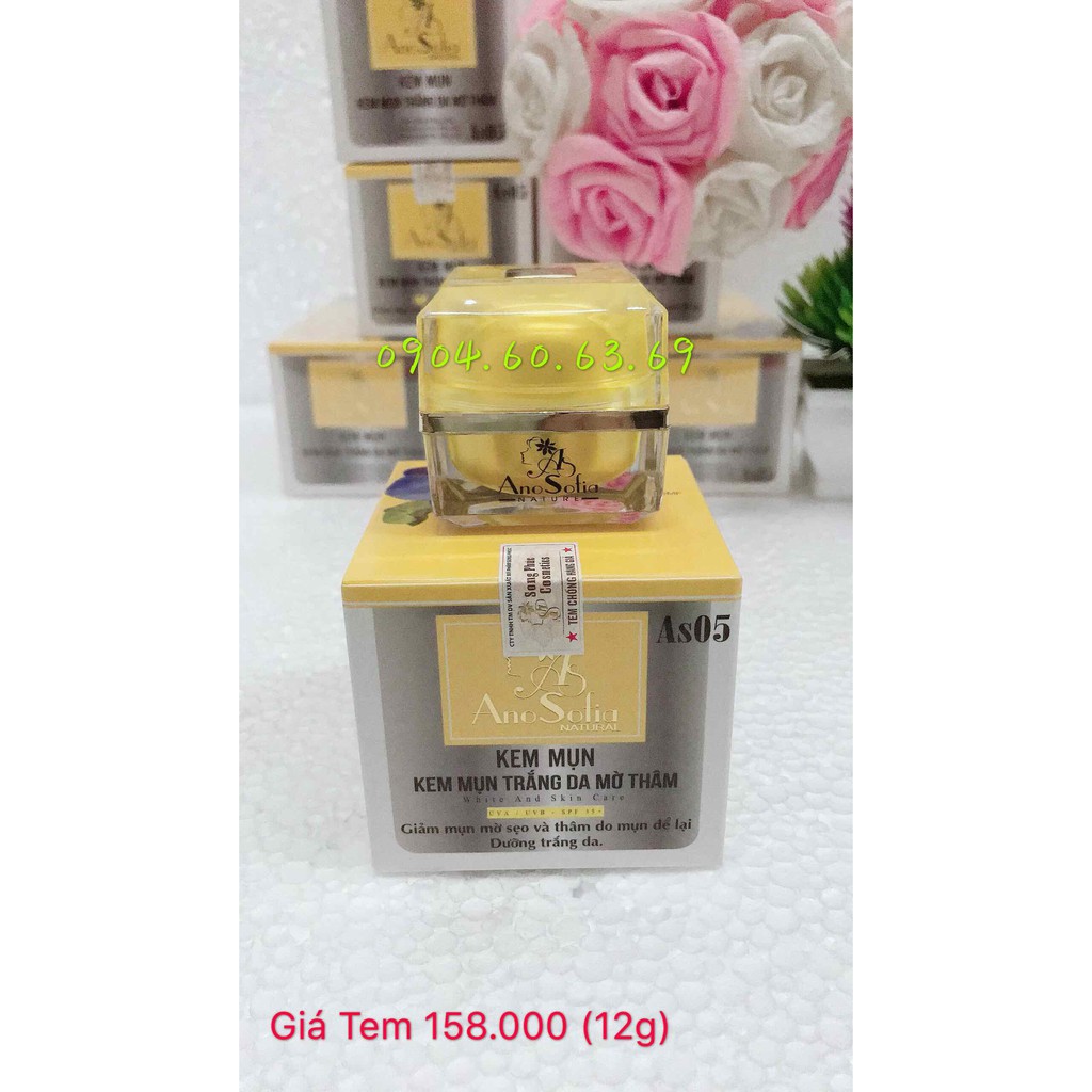 Kem Ano Sofia Natural AS05 Mụn Trắng Da Mờ Thâm 12g