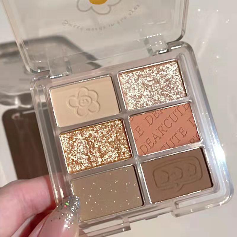 [Hàng mới về] Bảng phấn mắt 6 màu sắc hiệu ứng lì/ ánh ngọc trai thời trang thu đông chất lượng cao | BigBuy360 - bigbuy360.vn