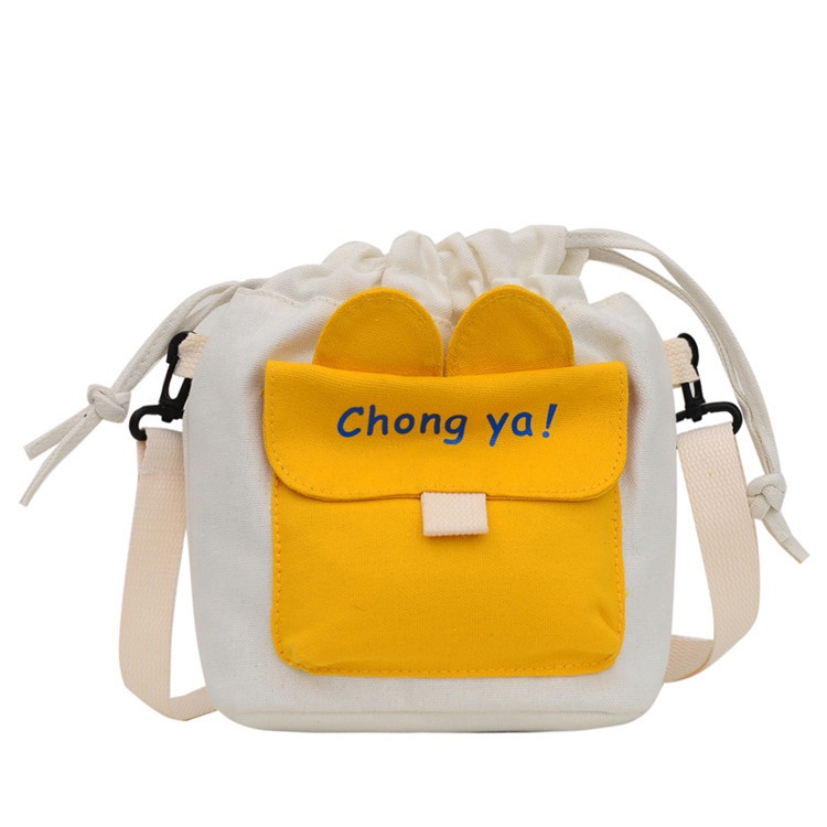 Túi Đeo Vai Vải Canvas Phong Cách Harajuku 2020 Dễ Thương Cho Nữ