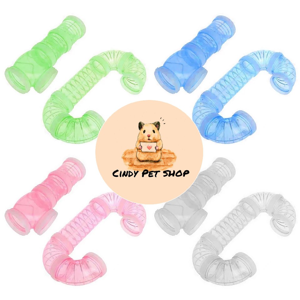 [Mã PET2405 giảm 10% đơn 250K] Bộ ống nối 8 cái lắp ráp vào chuồng/lồng cho Hamster