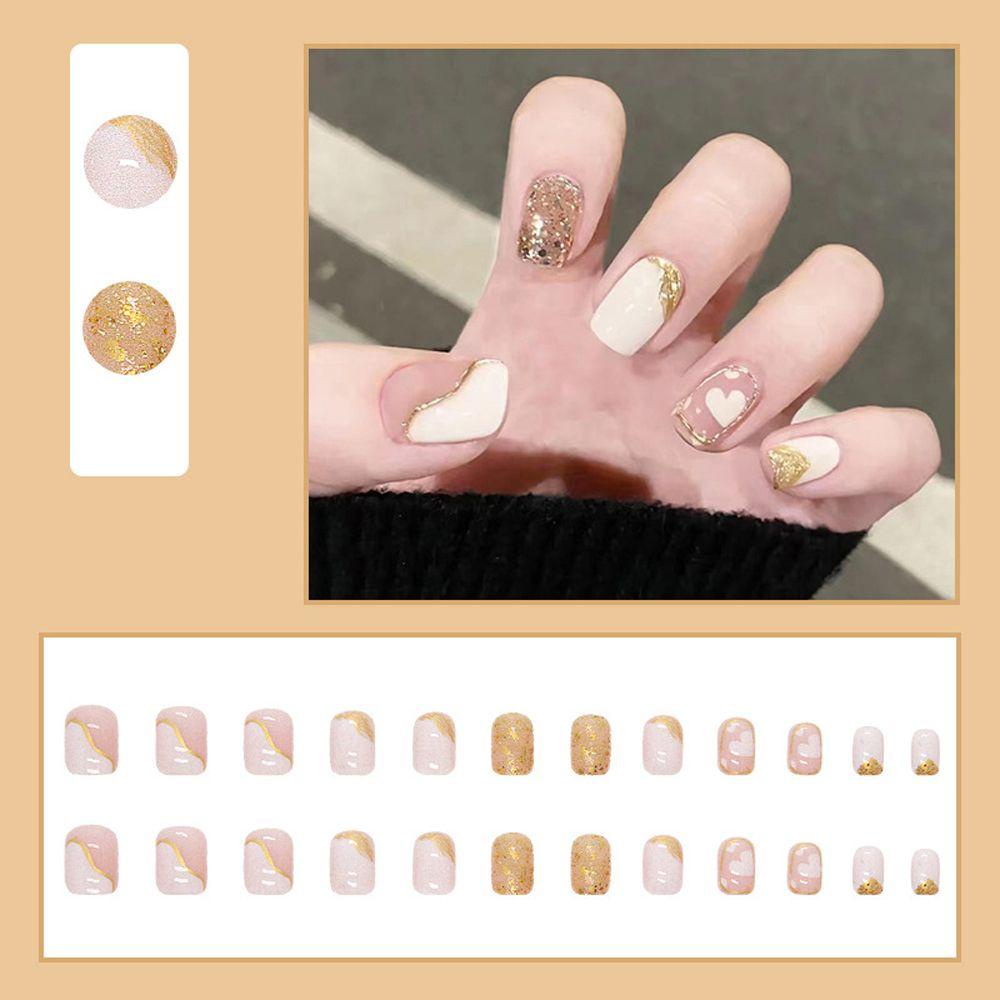 Bộ Móng Tay Giả Hình Thỏ Hoạt Hình Dễ Tháo Rời Thời Trang Hàn Quốc