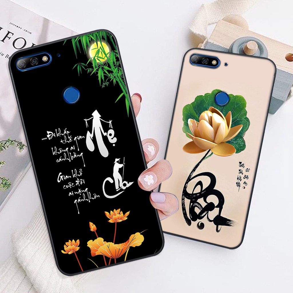 Ốp lưng Huawei Y7 PRIME 2018 in hình chữ tài chữ lộc, Cha Mẹ, bình an SIÊU ĐẸP