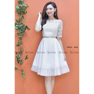 Đầm ren lưới nữ tính