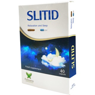 Viên Uống Slitid, Hộp 40 viên - Giúp Hỗ Trợ Giảm Stress Và Tái Tạo Giấc Ngủ - Sản xuất tại Châu Âu