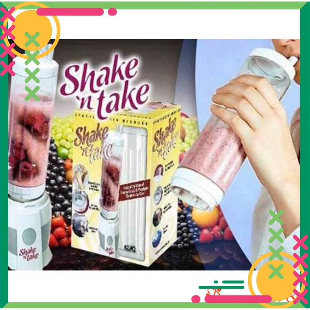 [FREE SHIP] Máy xay sinh tố Shake n take 2 cối