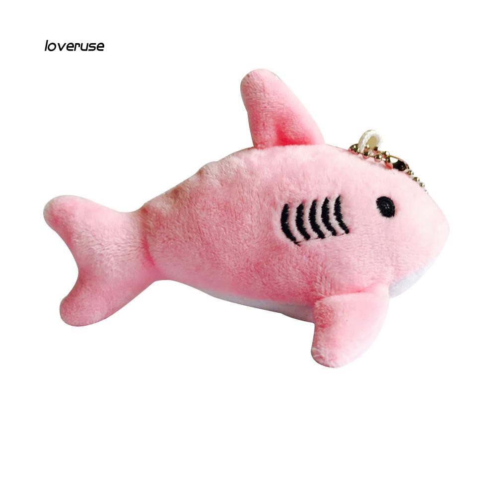 Móc khóa hình con cá mập dễ thương chiều dài 12 cm