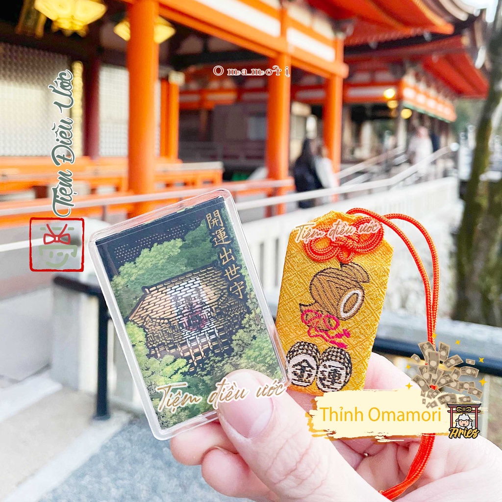 Hàng thật Omamori Kim Vận - Kiyomizu, Kyoto, Nhật Bản