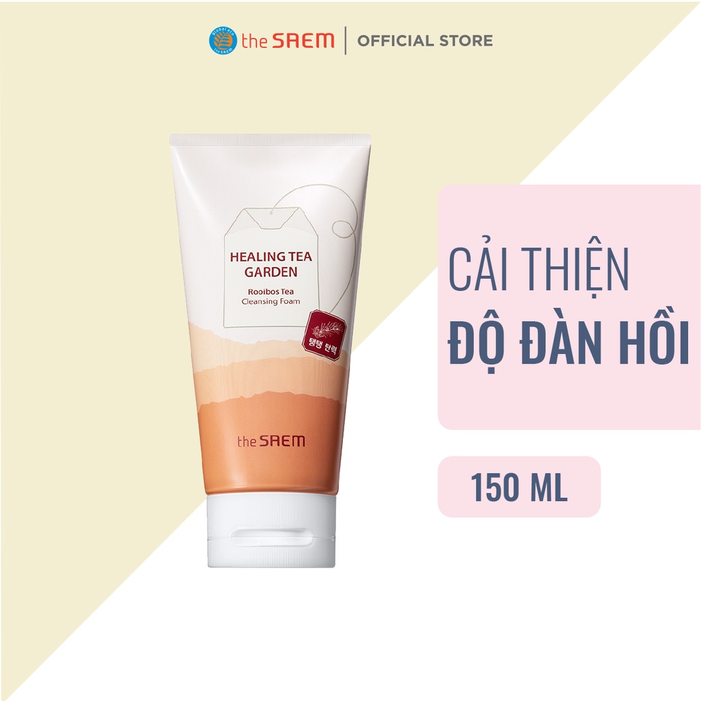 Sữa Rửa Mặt Cải Thiện Độ Đàn Hồi the SAEM Healing Tea Garden Rooibos Tea Cleansing Foam