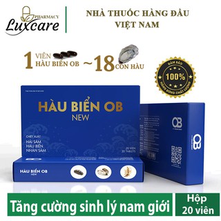 Hàu Biển OB New - Giúp bổ thận, cải thiện chức năng sinh lý nam giới (Hộp 20 viên)