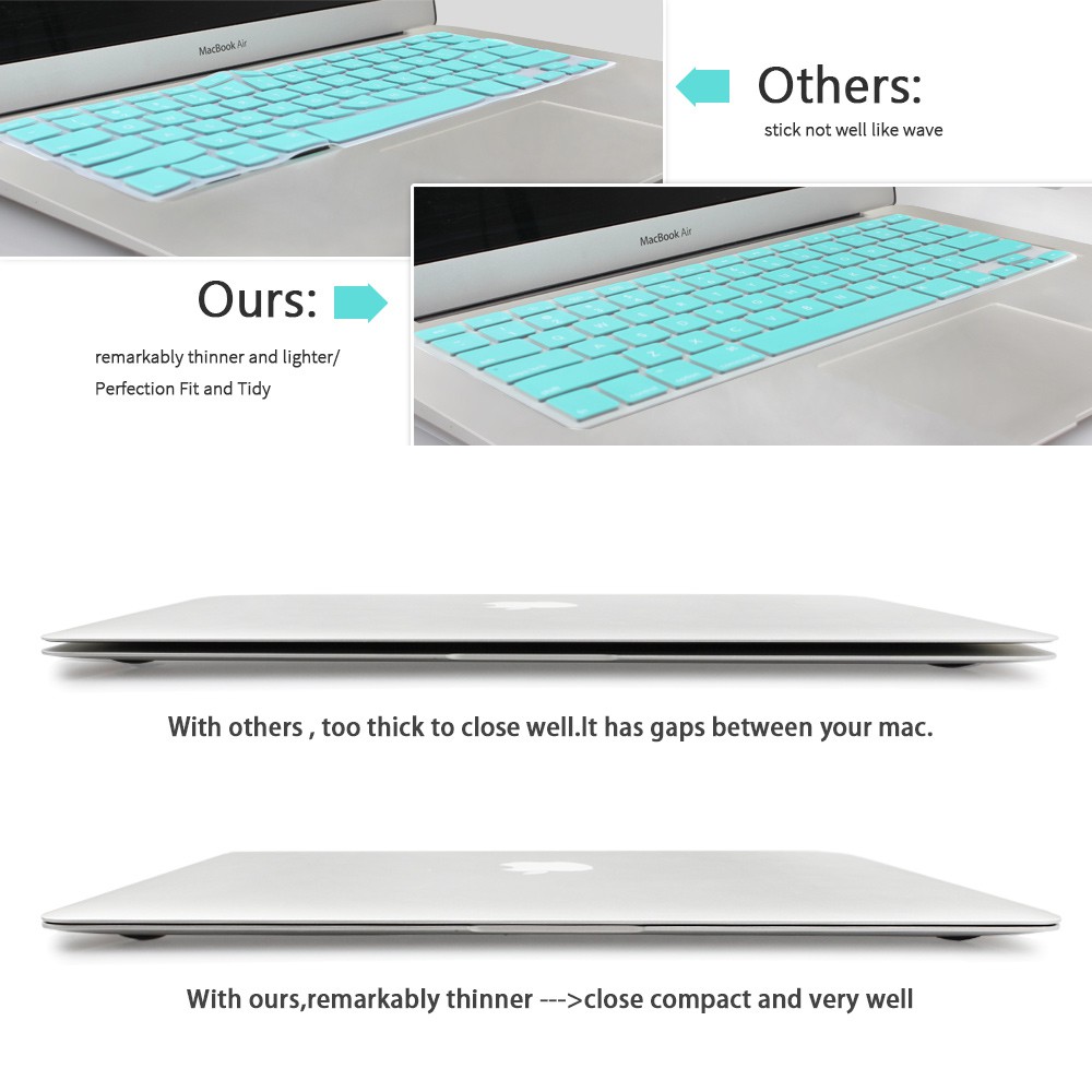 Tấm Silicone Bảo Vệ Bàn Phím Cho Macbook Air 13 "macbook Pro 13" 15 "17"