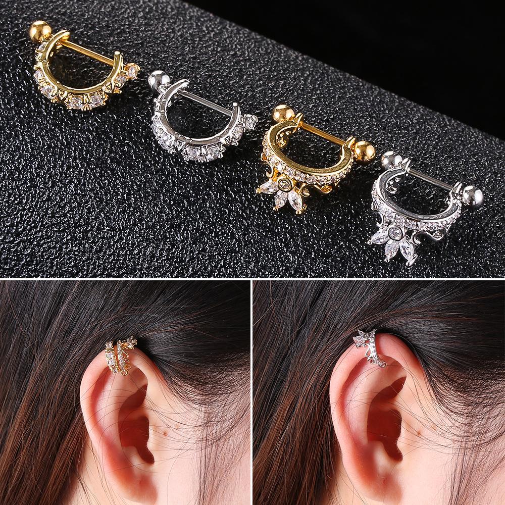 Bông Tai Sụn SUMU|Bông Hoa Bằng Thép Không Gỉ Thời Trang