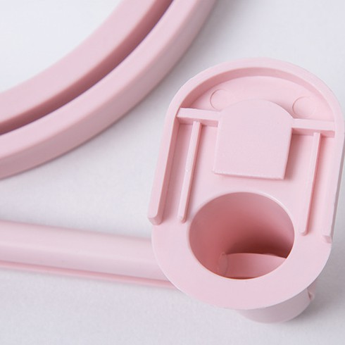 &lt;Tặng Sticker&gt; Gương Trang Điểm Gắn Tường Tiện Lợi Xoay 360 Độ Mẫu Tai Mèo Cute Treo Tường U140