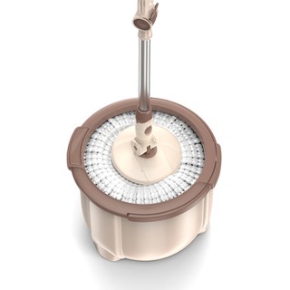 ( Kèm 2 Bông Lau) Bộ Cây Lau Nhà Xoay Tay Mini MHOME MH0019
